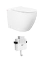 Voghera Toilet Package - WF Pan, Slim seat, R&T Delta Lowrise Cistern (Button Sold Separately)