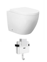 Voghera Toilet Package - WF Pan, Thick seat, R&T Delta Lowrise Cistern (Button Sold Separately)