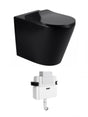 Alzano WF Rimless Pan Slim Seat - Matte Black / R&T LR Inwall Cistern(Button Order Separately)