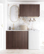 Laundry Kit 1715A Havana Sable Walnut with Cloudy Carrara Top