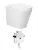 Alzano WF Hurricane Pan Thick Seat / R&T LR Inwall Cistern Set (Push Plate Sold Separately)