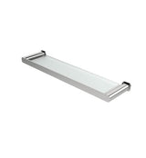 Oskar Chrome Metal & Glass Shelf