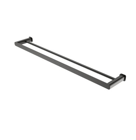 Oskar 750mm Gun Metal Double Towel Rail