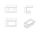 Oskar Chrome Paper Holder — detail 2