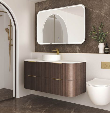 Havana 1200mm Sable Walnut Fluted Cabinet — detail 3