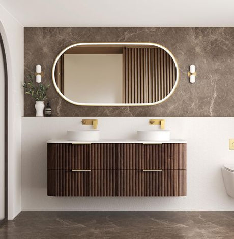 Havana 1500mm Sable Walnut Fluted Cabinet — detail 2
