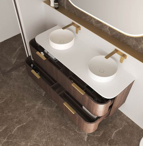 Havana 1500mm Sable Walnut Fluted Cabinet — detail 3
