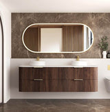 Havana 1800mm Sable Walnut Fluted Cabinet