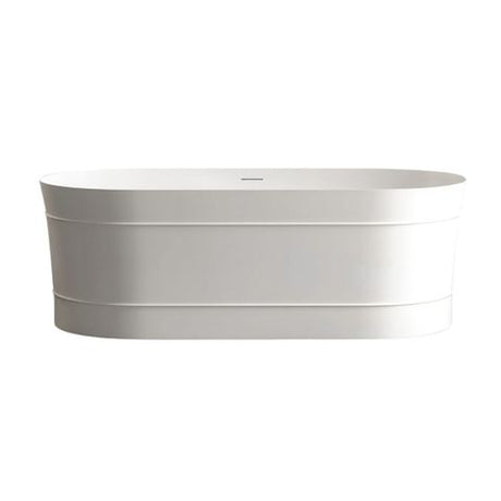 Attica Bondi 1500 Matte White Bath with Overflow — detail 5