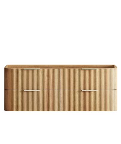 Havana 1500mm Woodland Oak Fluted Cabinet — detail 5