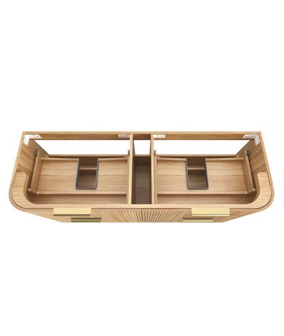 Havana 1500mm Woodland Oak Fluted Cabinet — detail 6