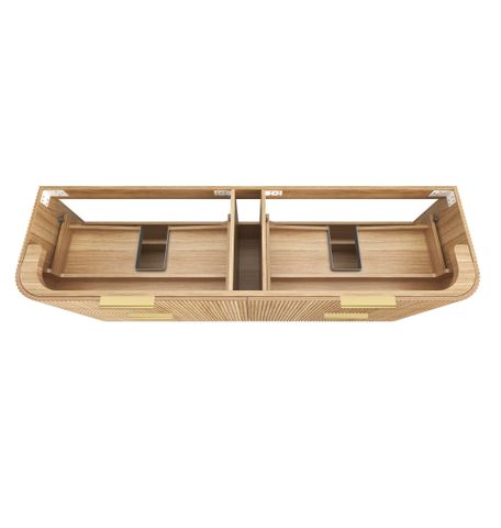 Havana 1800mm Woodland Oak Fluted Cabinet — detail 5