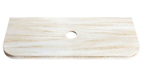 Havana 1200mm Sable Walnut Fluted Wall Hung Curve Vanity with Sand Dune Top — detail 2