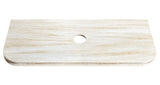 Havana 1200mm Sable Walnut Fluted Wall Hung Curve Vanity with Sand Dune Top — detail 2