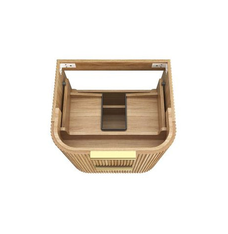 Havana 600mm Woodland Oak Fluted Cabinet — detail 5