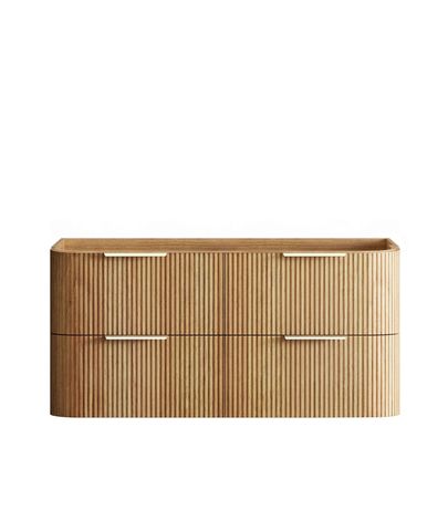Havana 1200mm Woodland Oak Fluted Cabinet — detail 3