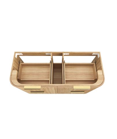 Havana 1200mm Woodland Oak Fluted Cabinet — detail 4