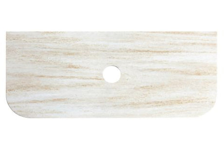 Havana 1200mm Woodland Oak Fluted Wall Hung Curve Vanity with Sand Dune Top — detail 3