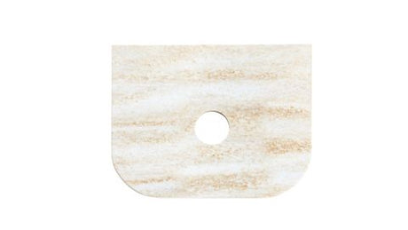 Havana 600mm Sable Walnut Fluted Wall Hung Curve Vanity with Sand Dune Top — detail 3