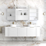 LED Newport 1800(W)x750(H) Matte White Shaving Cabinet - Premium Edition — detail 2