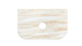 Havana 750mm Woodland Oak Fluted Wall Hung Curve Vanity with Sand Dune Top — detail 3