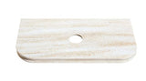 Havana 900mm Woodland Oak Fluted Wall Hung Curve Vanity with Sand Dune Top — detail 2