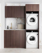 Laundry Kit 1715C Havana Sable Walnut with Pure White Top