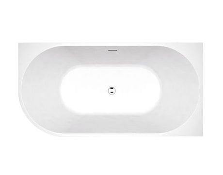 Right Corner 1500x750x580 Gloss White Bathtub OF — detail 2