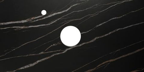 Hampton Mark II 900mm Satin Black Wall Hung Vanity with Empire Black Top 10TH — detail 2