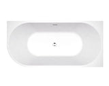 Right Corner 1700X800X600 Gloss White Bathtub OF — detail 2