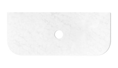 Havana 1200x500x20 Solid Surface Cloudy Carrara Top