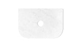 Havana 750x500x20 Solid Surface Cloudy Carrara Top