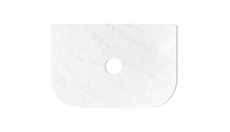 Havana 750x500x20 Solid Surface Cloudy Carrara Top
