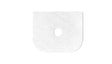 Havana 600x500x20 Solid Surface Cloudy Carrara Top