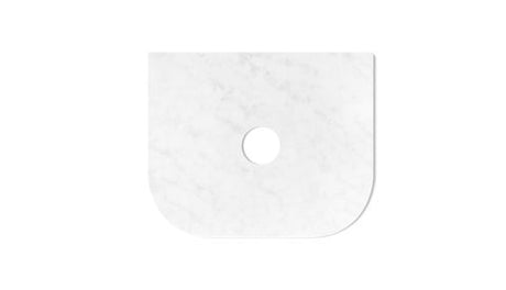 Havana 600x500x20 Solid Surface Cloudy Carrara Top