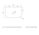 Bondi English Edge 750x460x50 Sand Dune Top - NTH or 12TH Only — detail 4
