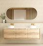 Byron 1800mm Natural Oak Wall Hung Cabinet Only