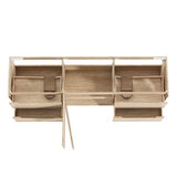 Byron 1800mm Natural Oak Wall Hung Cabinet Only — detail 4
