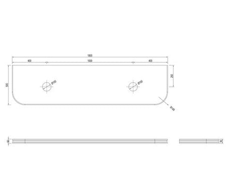 Havana English Edge 1800x500x50 Sand Dune Top — detail 4