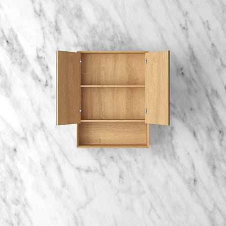 Byron 600x800 Woodland Oak Shaving Cabinet — detail 2