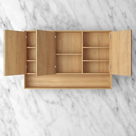 Byron 1200x800 Woodland Oak Shaving Cabinet — detail 2