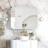 Newport 900x750 White Shaving Cabinet — detail 2