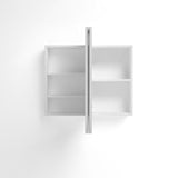 Newport 900x750 White Shaving Cabinet — detail 6