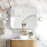 Newport 900x750 Woodland Oak Shaving Cabinet — detail 2