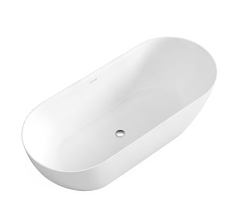 Attica Manolo 1700 Matte White Bath with Overflow — detail 3