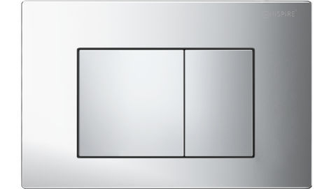 R&T Delta Low Rise Push Button Square Chrome