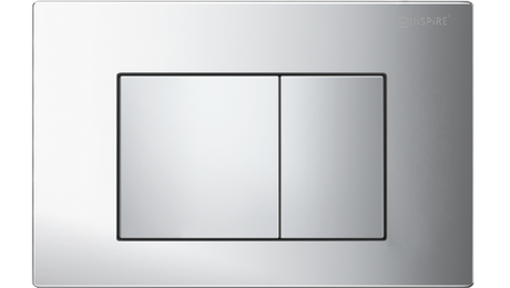 R&T Delta Low Rise Push Button Square Chrome