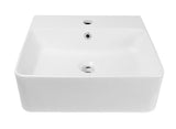 OSKAR 46 Wall Hung Square 460x425x155 Basin — detail 2
