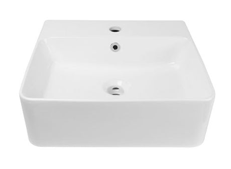 OSKAR 46 Wall Hung Square 460x425x155 Basin — detail 2