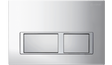 Inspire Dual Flush Plate Square Chrome